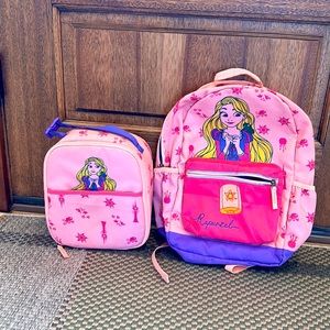 Hanna Andersson Disney Rapunzel backpack and lunchbox